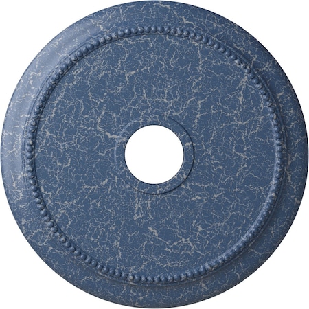 Ekena Millwork Crendon Ceiling Medallion (Canopies up to 4 3/8"), 24 1/8"OD x 4 3/8"ID x 2 1/4"P, Americana Crackle CM24CRAMC